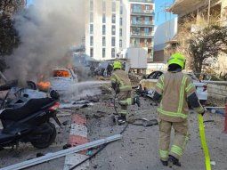 Imágenes impactantes: un misil cayó en el centro de Tel Aviv