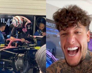 Alex Caniggia se burla de Franco Colapinto.&nbsp;