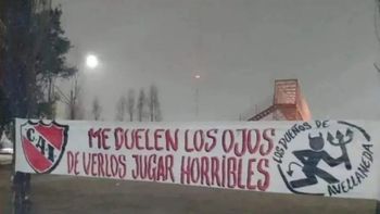 amenazas en independiente antes de jugar con racing: me duelen los ojos de verlos jugar amenazas en independiente antes de jugar con racing: me duelen los ojos de verlos jugar
