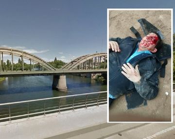 De película: le partió la cabeza a un policía y se tiró al río para escapar