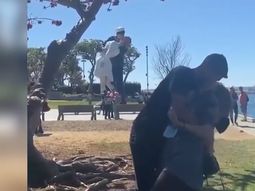 VIDEO: Así salió el histórico beso de Lichi López y Micaela Tinelli
