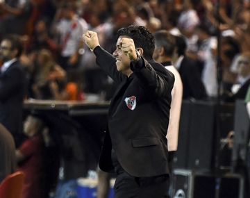 Marcelo Gallardo celebra en Mendoza