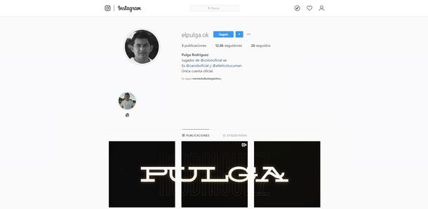 El Pulga Rodríguez abrió su cuenta oficial de Instagram