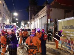 Derrumbe en una obra en construcción