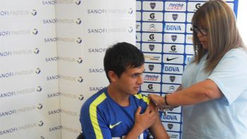 en la previa al superclasico, vacunaron a los jugadores del plantel de boca en la previa al superclasico, vacunaron a los jugadores del plantel de boca