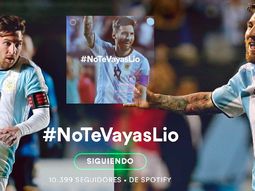 #notevayaslio la lista de spotify para que messi no renuncie #notevayaslio la lista de spotify para que messi no renuncie