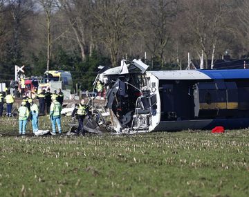 Descarrilamiento de un tren en Holanda