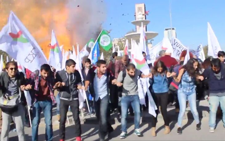 El momento exacto de la explosión