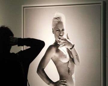 Pink, al natural con su estilo habitual