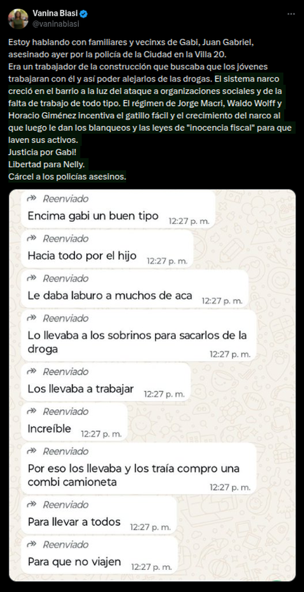 Sospechan de un caso de gatillo fácil en Villa Lugano: la policía mató a un hombre Sospechan de un caso de gatillo fácil en Villa Lugano: la policía mató a un hombre