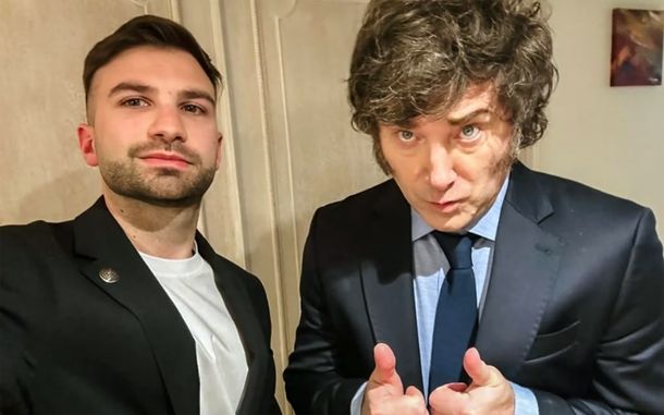 Mauricio Novelli y Javier Milei.