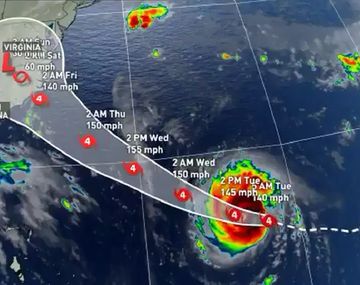 Florence ya está en la categoría 4 y se acerca a las Carolinas