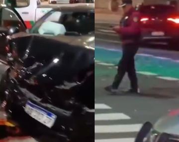Fuerte accidente en microcentro: choque en 9 de Julio y Córdoba dejó cinco heridos