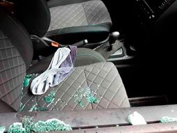 Este es el auto donde mataron a la abogada por encargo Este es el auto donde mataron a la abogada por encargo