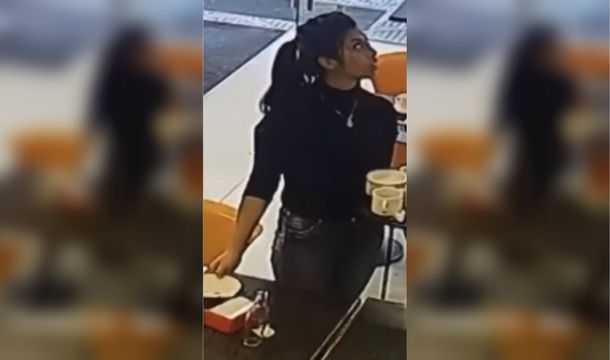 Eliana se dio el susto de su vida al ver que el vaso se movió solo