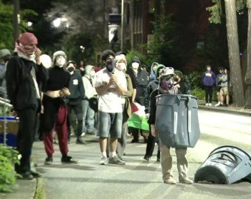 Manifestantes propalestinos ocuparon un edificio de la Universidad de Washington