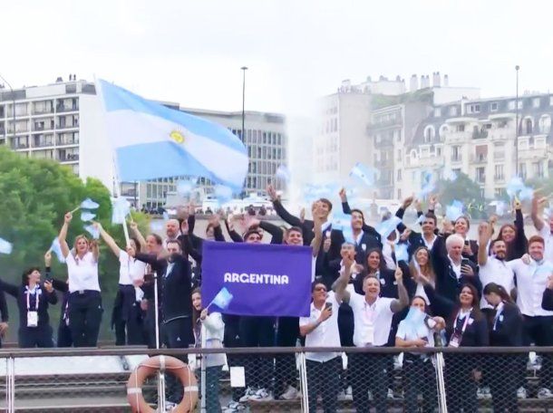 El desfile de la delegación argentina en la apertura de los Juegos Olímpicos 2024 El desfile de la delegación argentina en la apertura de los Juegos Olímpicos 2024