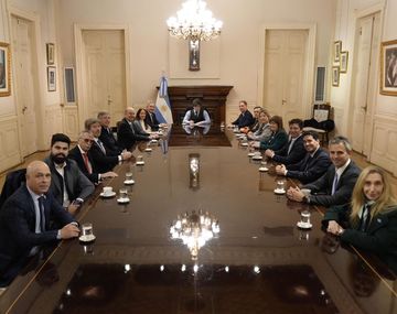 Con Javier Milei a la cabeza, Diego Santilli tuvo su primera reunión de Gabinete.