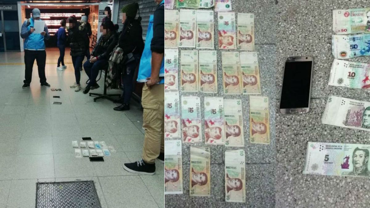 Detuvieron a cinco mujeres por robar celulares en el subte