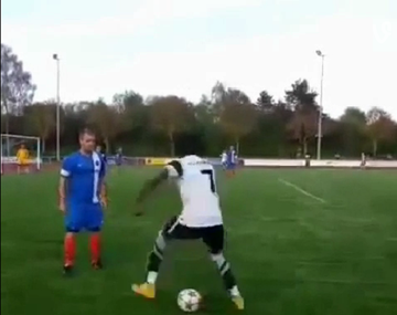 Por canchero: hizo varios amagues hasta que lo levantaron por el aire