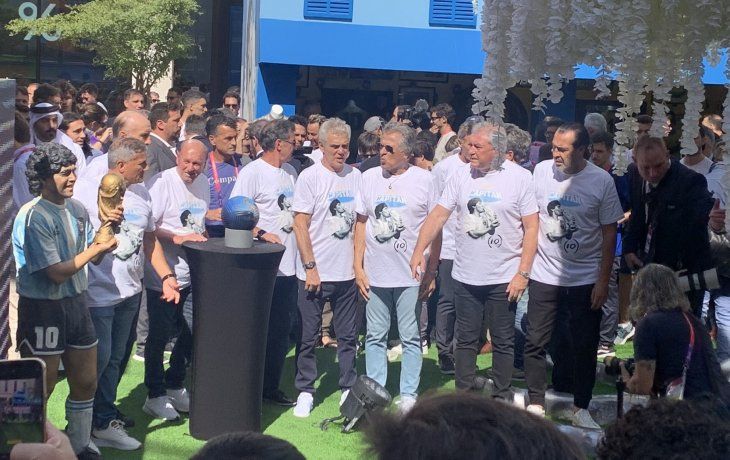 Bajo la estrella del 10: el emotivo homenaje a Maradona en Qatar 