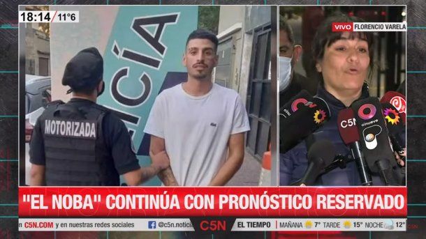 La madre de El Noba aseguró que su hijo pasó la noche bien y está progresando
