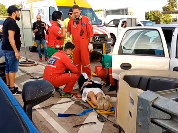 Choque en el peaje de la autopista Perito Moreno: al menos ocho heridos
