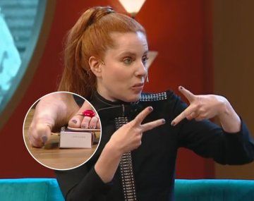 Agustina Kämpfer sorprendió a Pergolini con la extraña habilidad que tienen los dedos de sus pies