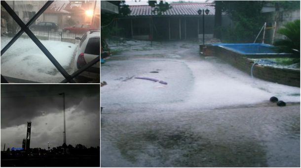 Tras el alerta, la tormenta con lluvia y granizo se sintió en la Ciudad