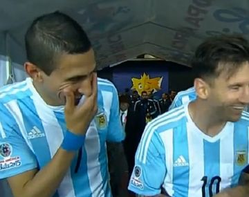 Fin del misterio: se supo de que se reían Lionel Messi y Ángel Di María