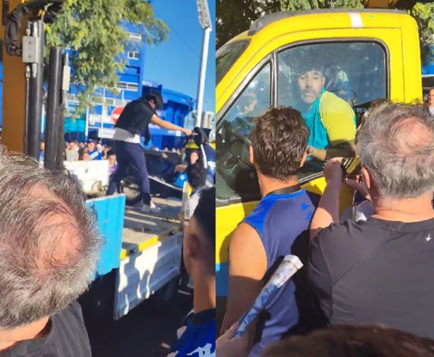 Hinchas de Vélez rescataron una moto secuestrada por una grúa de la Ciudad