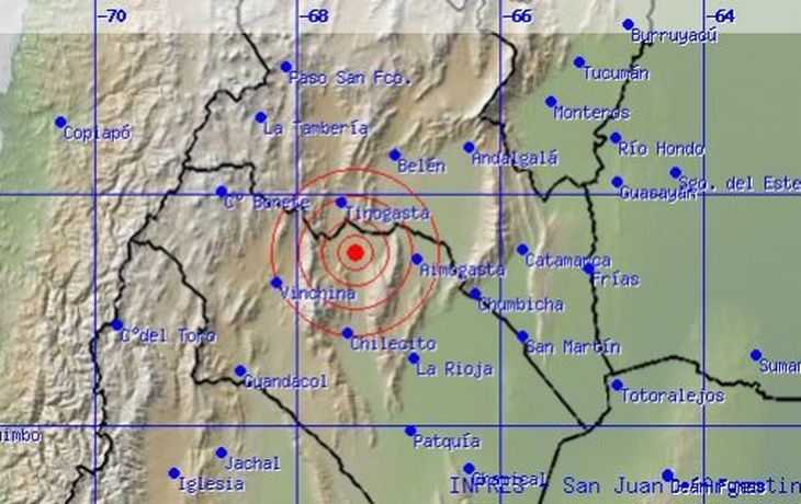 Catamarca: se produjo un sismo de 5.2 en la capital