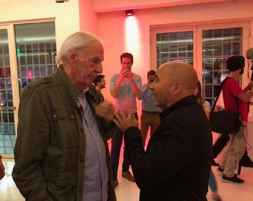 Jorge Sampaoli y César Luis Menotti