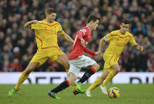 Sin Di María y sin Rojo, el Manchester United venció por 3-0 al Liverpool