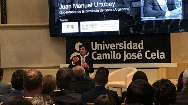 Urtubey disertó en la Universidad Camilo José Cela en Madrid