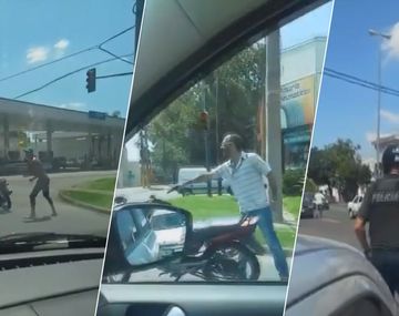 Furia en plena calle: sacó un arma durante una pelea y quedó filmado