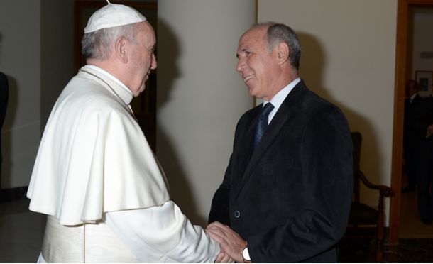 El Papa recibió al presidente de la Corte en el Vaticano