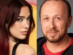 Dua Lipa y su mánager David Levy.