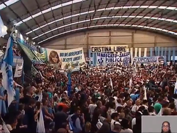 Cristina Kirchner participó del acto de campaña de Axel Kicillof