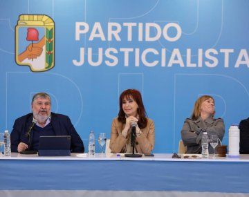 Cristina Kirchner con senadores