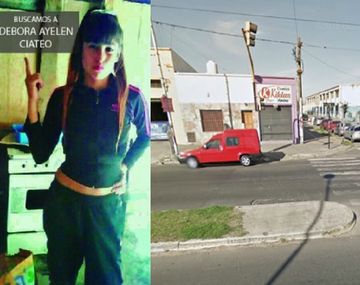 La zona donde la vieron por última vez a Débora Ciateo