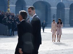 Los reyes de España recibieron a Macri y Awada Los reyes de España recibieron a Macri y Awada