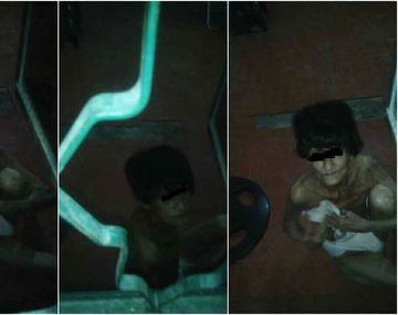 Así estaba la mujer abandonada en un patio