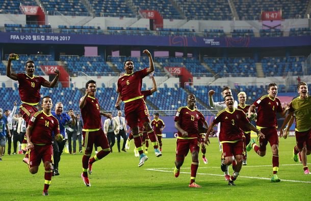 El desaforado festejo de los chicos venezolanos tras la definición