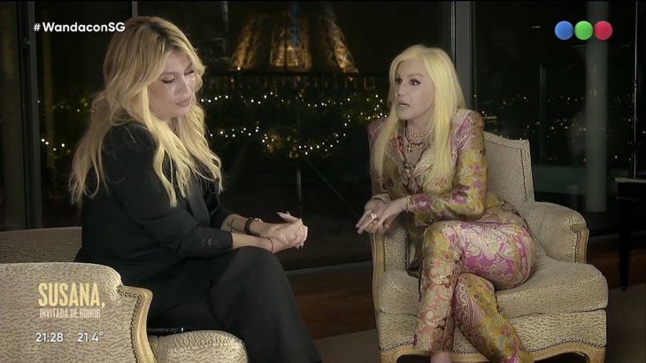 El mensaje de Wanda Nara luego de la entrevista con Susana Giménez