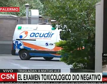 El examen toxicológico dio negativo: derivan a Matías Alé a un psiquiátrico
