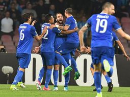 El grito desaforado de Gonzalo Higuaín ante Nápoli El grito desaforado de Gonzalo Higuaín ante Nápoli