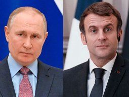 Macron le pidió a Putin el fin inmediato de la ofensiva rusa sobre Ucrania