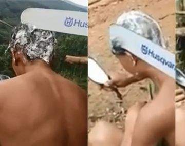 Lo raparon con una motosierra