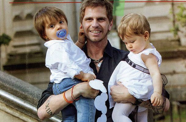 Sebastián Vignolo bautizó a sus mellizos